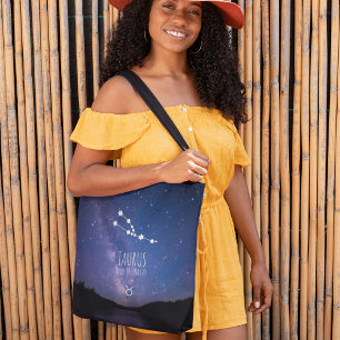 Taurus   Personalised Zodiac Constellation Tote Bag