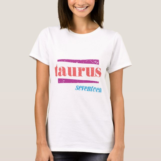 Taurus Pink T-Shirt (Front)