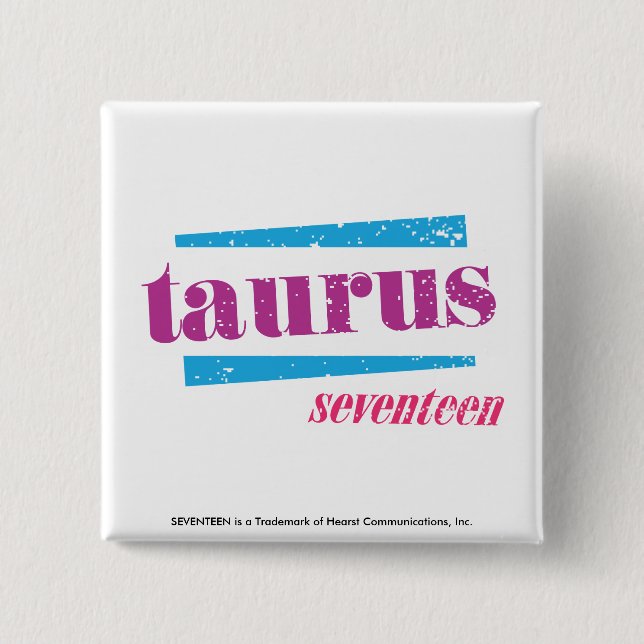 Taurus Purple 15 Cm Square Badge (Front)