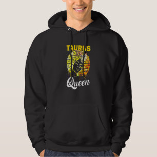 Taurus Queen Black Woman Afro Natural Hair African Hoodie