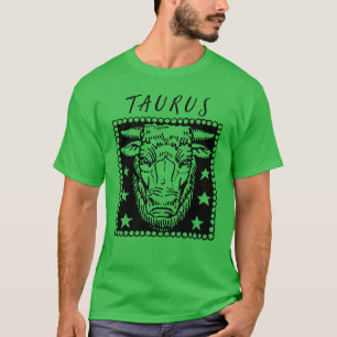 Taurus Season Zodiac Sign Horoscope Logo T-Shirt