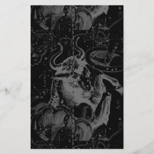 Taurus Sign Constellation Hevelius circa 1690 Stationery