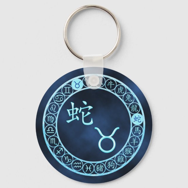 Taurus/Snake Key Ring (Front)
