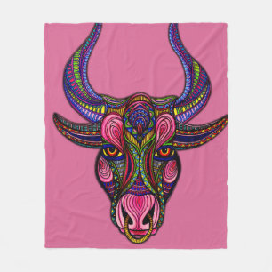 Taurus Symbol Fleece Blanket