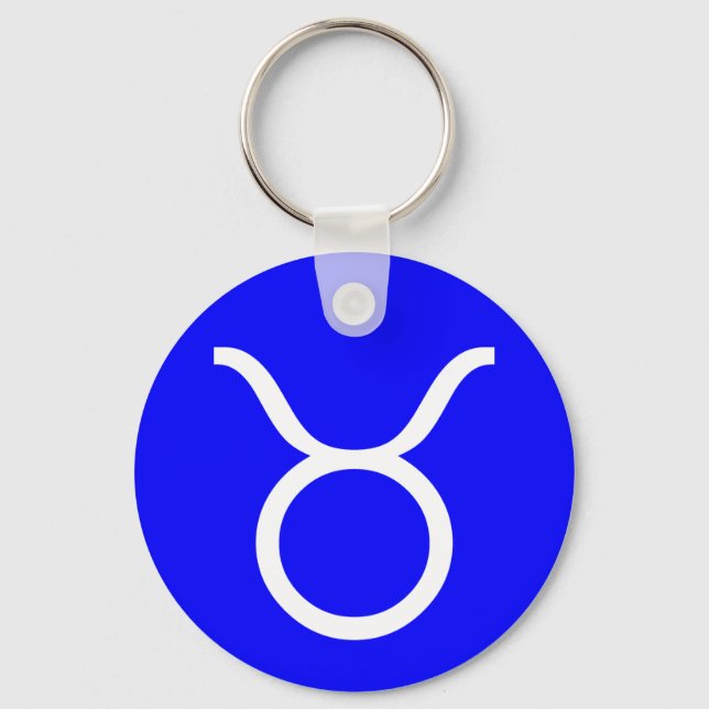 Taurus Symbol Key Ring (Front)