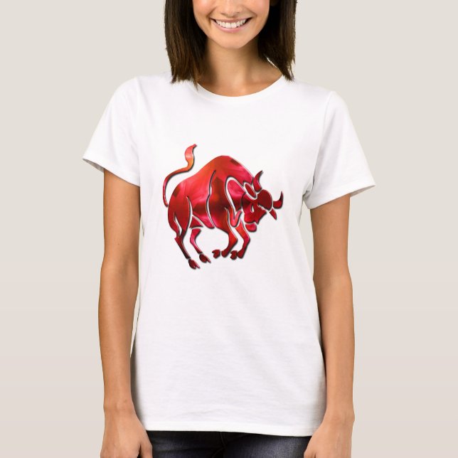 Taurus Symbol Ladies T-Shirt (Front)