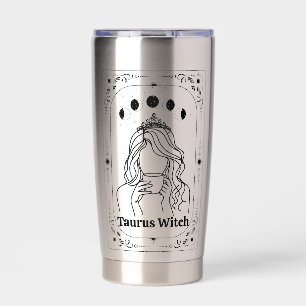 Taurus Tarot Customisable Zodiac Sign Astrology Insulated Tumbler