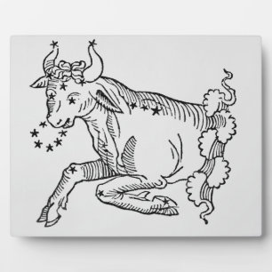 Taurus (the Bull) an illustration from the 'Poetic Plaque