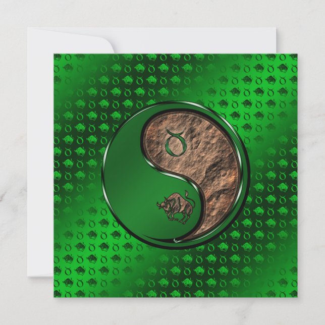 Taurus the Bull Card (Front)