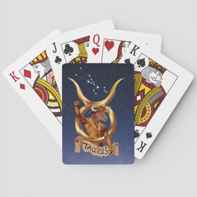 TAURUS THE BULL PLAYING CARDS (Back)