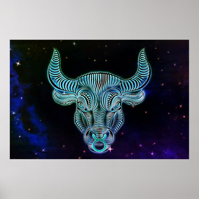 taurus the bull zodiac poster (Front)