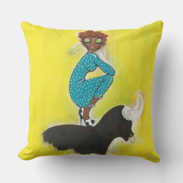 TAURUS Throw Pillow 20" x 20" (Front)