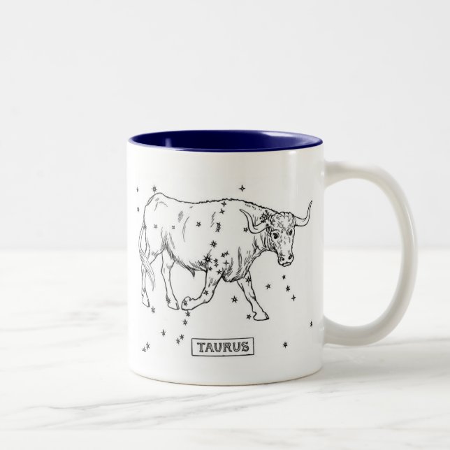 Taurus Two-Tone Coffee Mug (Right)