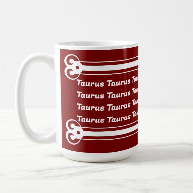 Taurus Vibes Coffee Mug (Left)