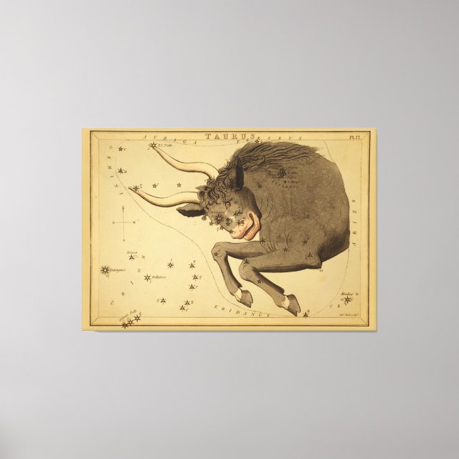 Taurus - Vintage Sign of the Zodiac Image (Front)