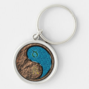 Taurus & Water Dragon Key Ring