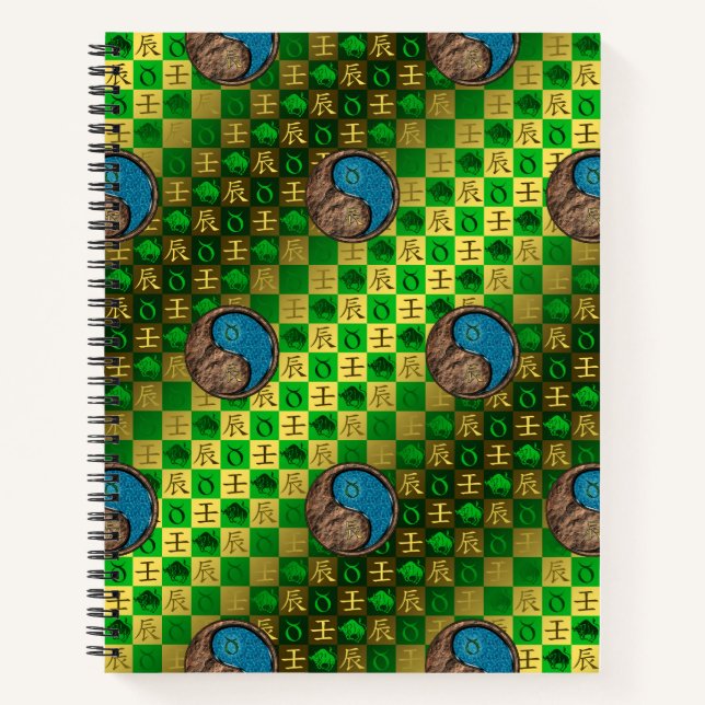 Taurus & Water Dragon Notebook (Front)