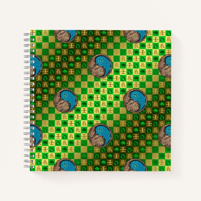 Taurus & Water Dragon Notebook (Front)