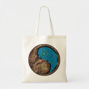 Taurus & Water Dragon Tote Bag