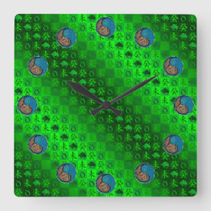 Taurus & Water Goat Square Wall Clock