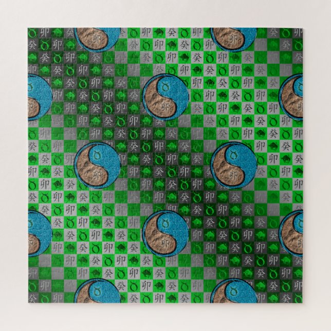 Taurus & Water Rabbit Jigsaw Puzzle (Vertical)