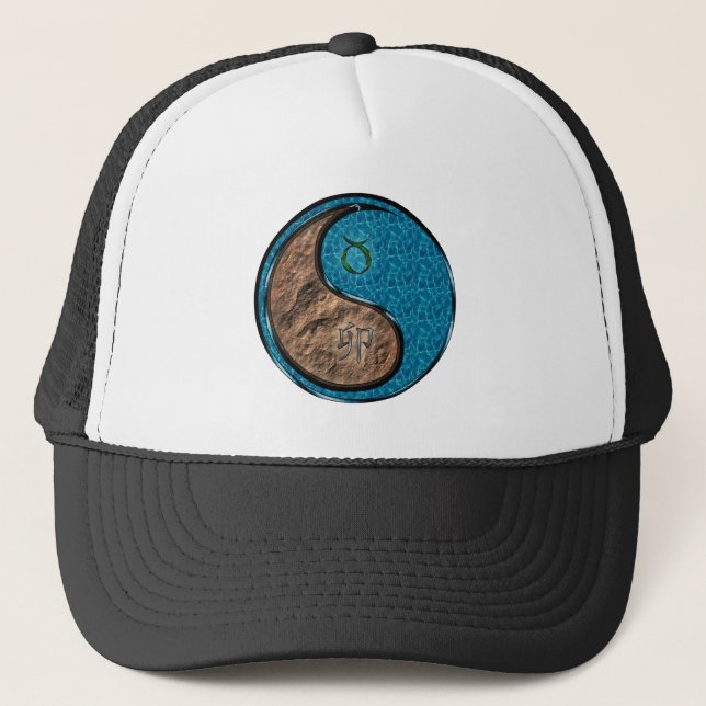 Taurus & Water Rabbit Trucker Hat (Front)