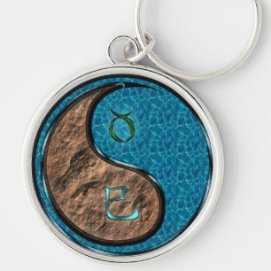 Taurus & Water Snake Key Ring