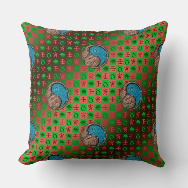 Taurus & Water Tiger Cushion (Front)