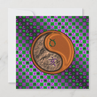 Taurus & Wood Boar Card