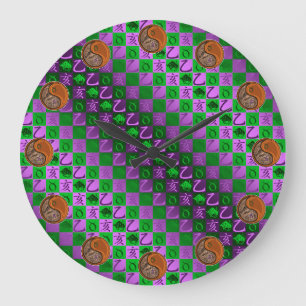 Taurus & Wood Boar Large Clock