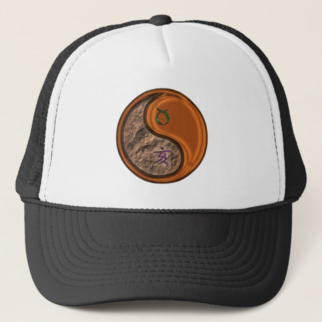 Taurus & Wood Boar Trucker Hat (Front)