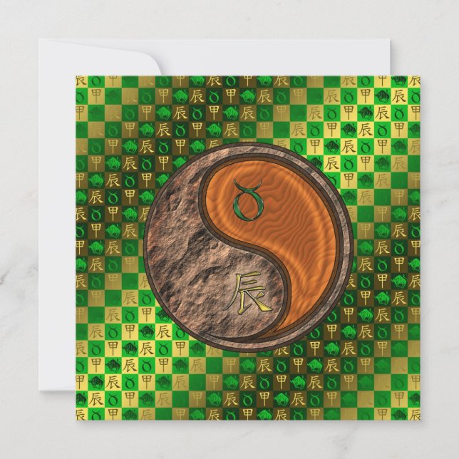 Taurus & Wood Dragon Card (Front)