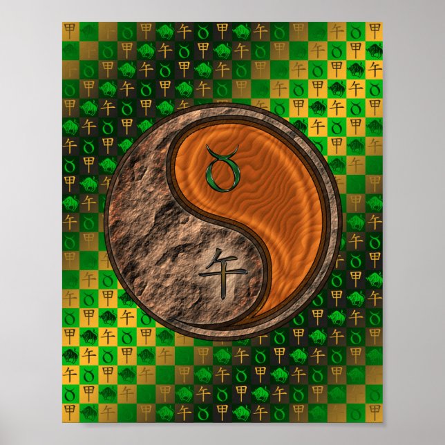 Taurus & Wood Horse Poster (Front)