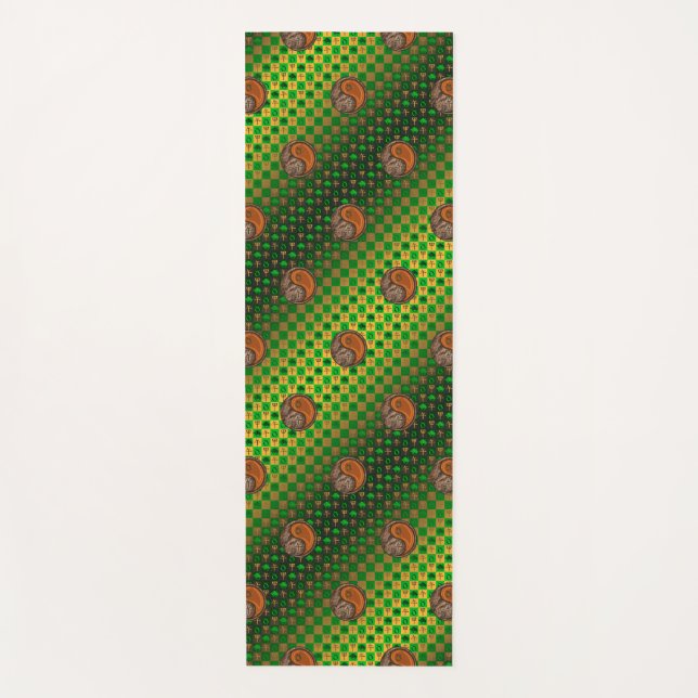 Taurus & Wood Horse Yoga Mat (Front)
