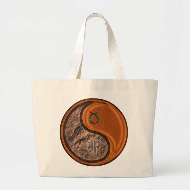 Taurus & Wood Rabbit Large Tote Bag (Front)