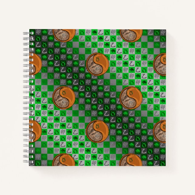 Taurus & Wood Rabbit Notebook (Front)