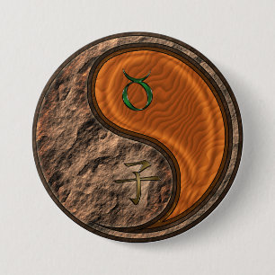 Taurus & Wood Rat 7.5 Cm Round Badge