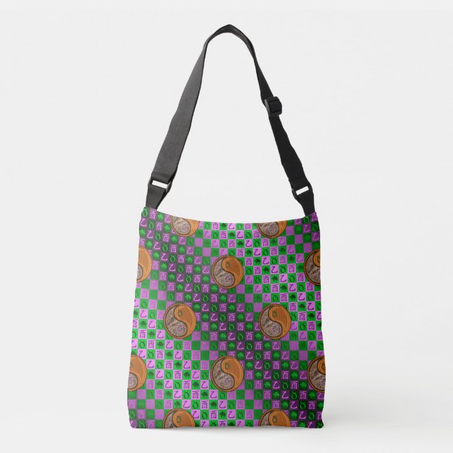 Taurus & Wood Rooster Crossbody Bag (Front)