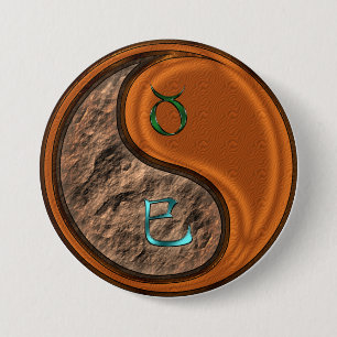 Taurus & Wood Snake 7.5 Cm Round Badge