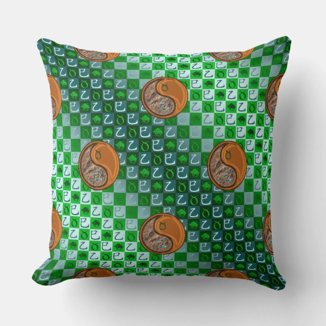 Taurus & Wood Snake Cushion (Front)