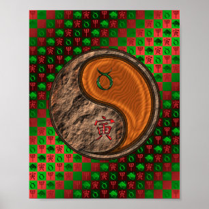 Taurus & Wood Tiger Poster