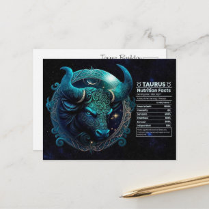 Taurus Zodiac Birthday – Astrology Gift for Taurus Postcard
