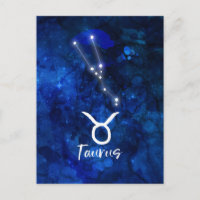 Taurus Zodiac Constellation Blue Galaxy Celestial