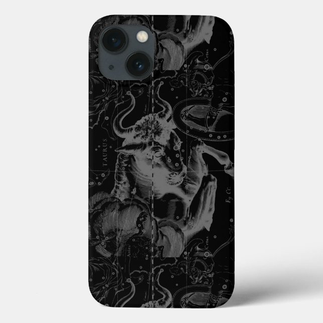 Taurus Zodiac Constellation Hevelius circa 1690 Case-Mate iPhone Case (Back)