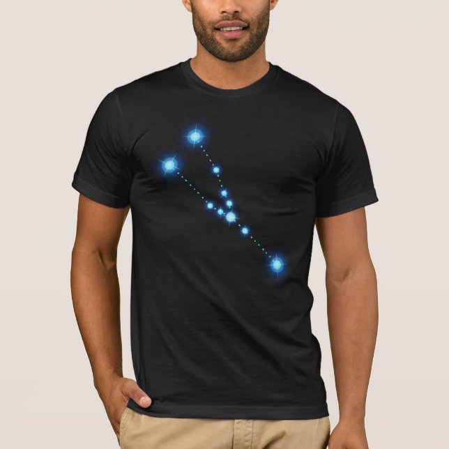 Taurus Zodiac Constellation Stars T-Shirt (Front)