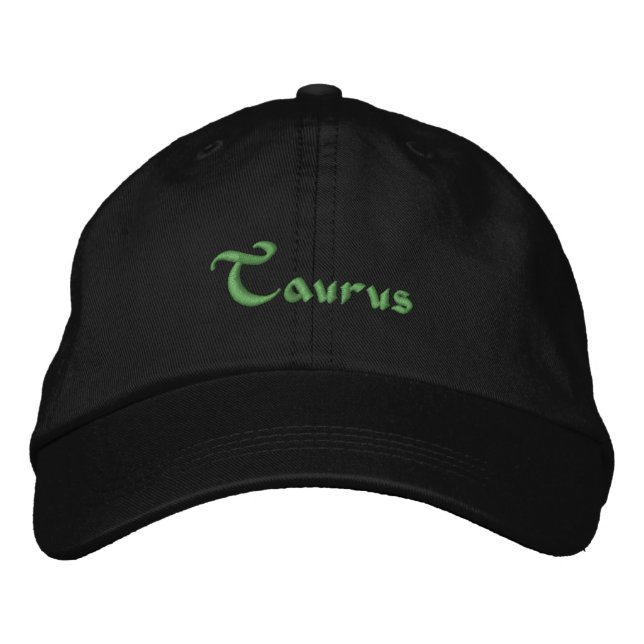 Taurus Zodiac Embroidered Cap / Hat (Front)