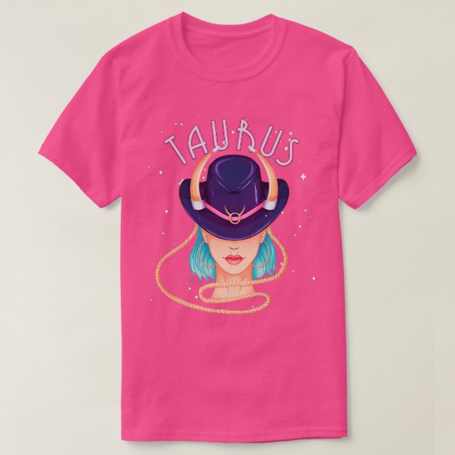 Taurus Zodiac Horoscope Sign Birthday Tarot Astrol T-Shirt (Design Front)