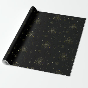 Taurus zodiac horoscope star sign gradient wrapping paper