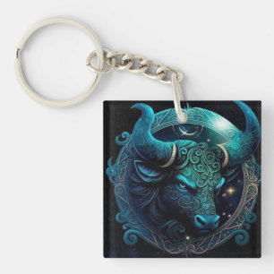 Taurus Zodiac Keychain