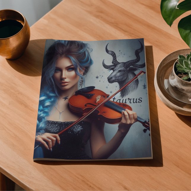 Taurus Zodiac Musician Violin Decoupage  Tissue Paper (Creator Uploaded)